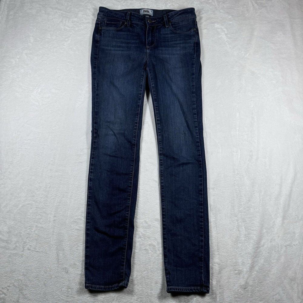 Paige Womens Jeans‎ 28 Blue Denim Skyline Skinny Stretch Midrise Mom Classic